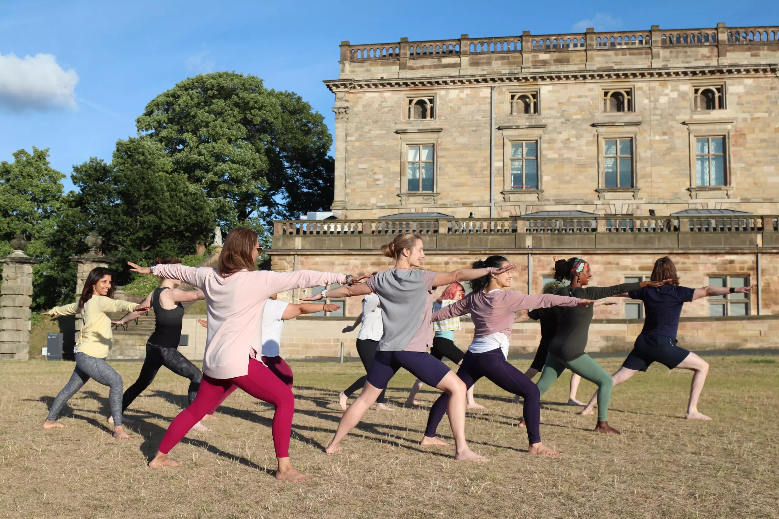 Nottingham castle yoga unusual yoga classes uk